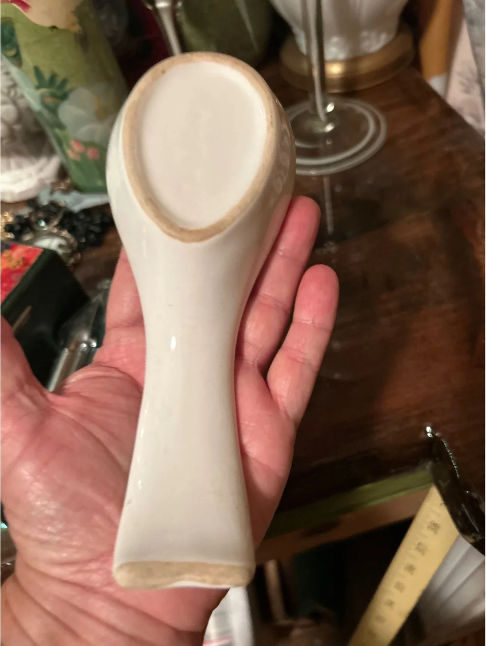 Vintage Ceramic Spoon Rest with Duck Motif